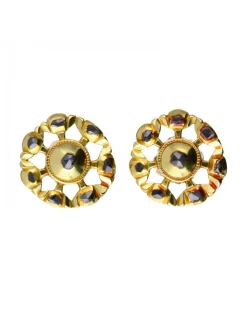 18 quilates Oro, Oro amarillo - Pendientes - 0.06 ct Zafiro - Zafiros