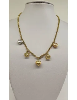 18 quilates Oro, Oro amarillo, Oro blanco - Collar