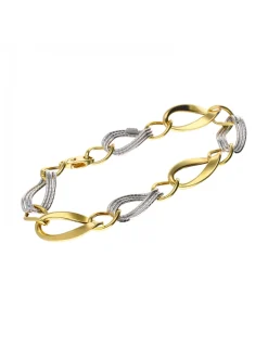 18 quilates Oro, Oro amarillo, Oro blanco - Pulsera tobillera