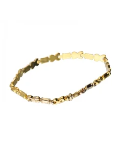 18 quilates Oro, Oro amarillo, Oro blanco - Pulsera tobillera