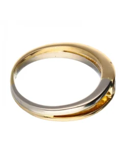 18 quilates Oro, Oro amarillo, Oro blanco - Anillo - 0.10 ct Diamantes