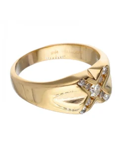 18 quilates Oro, Oro amarillo - Anillo - 0.15 ct Diamante - Diamantes