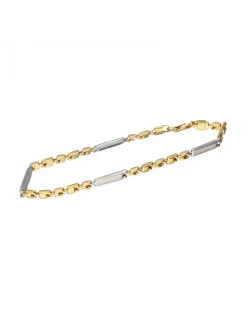 18 quilates Oro, Oro amarillo, Oro blanco - Pulsera tobillera