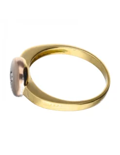 18 quilates Oro, Oro amarillo, Oro rosa - Anillo - 0.01 ct Diamante