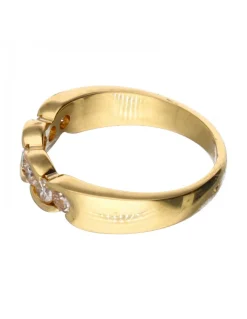 18 quilates Oro, Oro amarillo - Anillo - 0.03 ct Diamantes