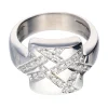 18 quilates Oro, Oro blanco - Anillo - 0.02 ct Diamante
