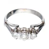 18 quilates Oro, Oro blanco - Anillo - 0.32 ct Diamante - Diamantes
