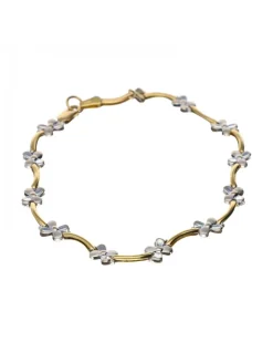 18 quilates Oro, Oro blanco - Pulsera