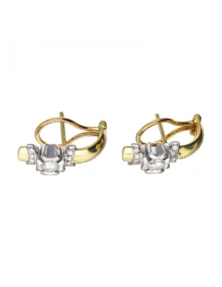 18 quilates Oro, Oro blanco - Pendientes - 0.20 ct Diamante - Diamante
