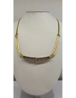 18 quilates Oro, Oro blanco - Collar - 0.04 ct Diamante - Diamante