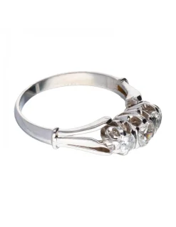 18 quilates Oro, Oro blanco - Anillo - 0.32 ct Diamante - Diamantes