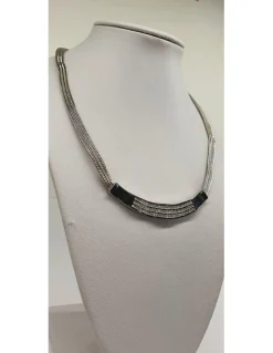 18 quilates Oro, Oro blanco - Collar - 0.01 ct Diamante