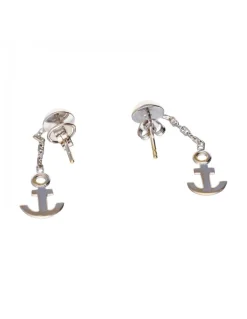 18 quilates Oro, Oro blanco - Pendientes - 0.03 ct Diamante