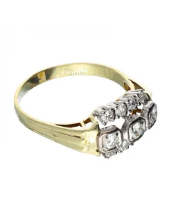 18 quilates Oro, Oro blanco - Anillo - 0.10 ct Diamante - Diamante