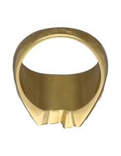 Sello de Oro amarillo con diseño de cabeza de Caballo y Herradura