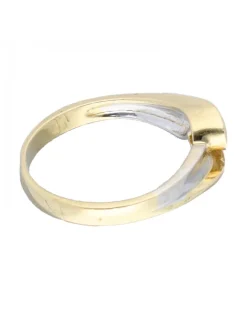 Solitario con brillante oro amarillo 18kl
