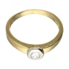 Solitario con zirconita oro amarillo 18kl